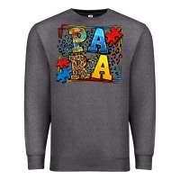 Charcoal Heather autism leopard frame para Premium Sweatshirt - LillyAllenDesigns