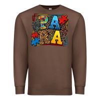 Chestnut autism leopard frame para Premium Sweatshirt - LillyAllenDesigns