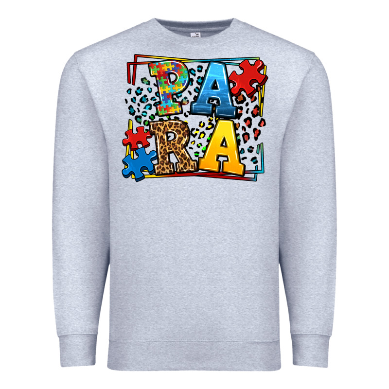 Autism Leopard Frame Para Premium Sweatshirt by LillyAllenDesigns | Teevron