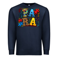 Navy autism leopard frame para Premium Sweatshirt - LillyAllenDesigns