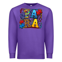 Purple autism leopard frame para Premium Sweatshirt - LillyAllenDesigns