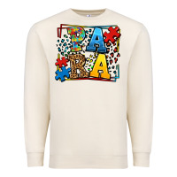 Sandshell autism leopard frame para Premium Sweatshirt - LillyAllenDesigns