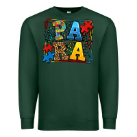 Sports Green autism leopard frame para Premium Sweatshirt - LillyAllenDesigns