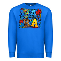 True Royal autism leopard frame para Premium Sweatshirt - LillyAllenDesigns