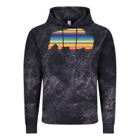 Cloud Black Aztec Bison Silhouette Vintage Hoodie - Bettercallsaul