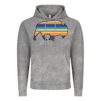 Cloud Rock Aztec Bison Silhouette Vintage Hoodie - Bettercallsaul