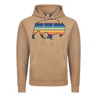 Aztec Bison Silhouette Vintage Hoodie | Teevron