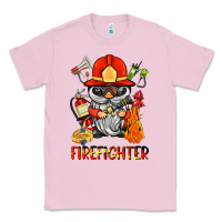 Bubblegum Pink firefighter gnome Classic Tee - BarkalooDesign