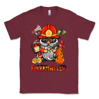 Burgundy firefighter gnome Classic Tee - BarkalooDesign