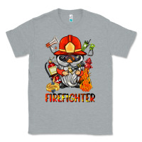 Heather Grey firefighter gnome Classic Tee - BarkalooDesign