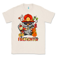 Natural firefighter gnome Classic Tee - BarkalooDesign