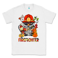 White firefighter gnome Classic Tee - BarkalooDesign