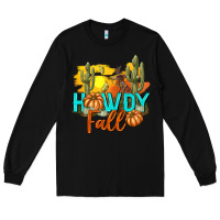 Black Howdy Fall Long Sleeve Tee - texasbilliewilder
