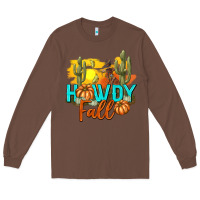 Chestnut Howdy Fall Long Sleeve Tee - texasbilliewilder