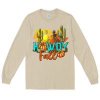 Mushroom Howdy Fall Long Sleeve Tee - texasbilliewilder