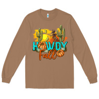 Toasted Coconut Howdy Fall Long Sleeve Tee - texasbilliewilder