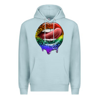 Blue Mist rainbow lips pride Premium Hoodie - FaDigitalArtStudio