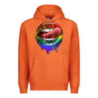 Carrot rainbow lips pride Premium Hoodie - FaDigitalArtStudio