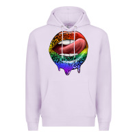 Rainbow Lips Pride Premium Hoodie | Teevron