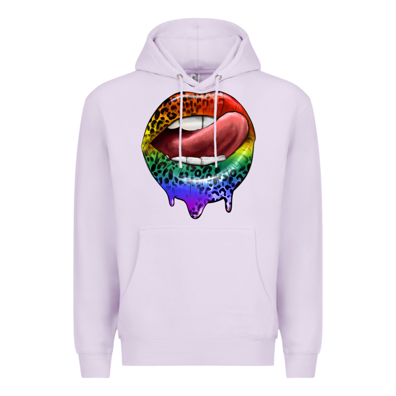 Rainbow Lips Pride Premium Hoodie by FaDigitalArtStudio | Teevron