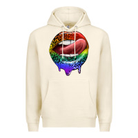 Tofu rainbow lips pride Premium Hoodie - FaDigitalArtStudio