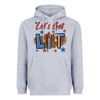 Heather Grey let's get lit 1 Heavyweight Hoodie - BundleAndBundleShop