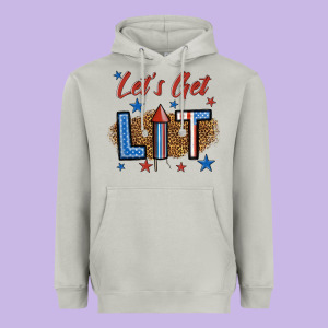 Let's Get Lit 1 Heavyweight Hoodie Designed By Bundleandbundleshop
