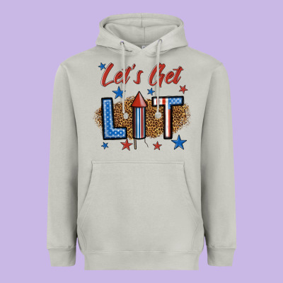 Let's Get Lit 1 Heavyweight Hoodie Designed By Bundleandbundleshop