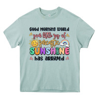Arona good morning world your little ray of sarcastic Heavy Core Tee - MaliasSmallBusiness