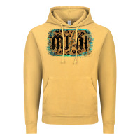 Vintage Mustard Leopard Patterned Mini Tried Vintage Hoodie - Bettercallsaul