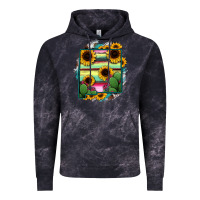 Cloud Black New Mexico Map Sunflower Cactus Serape Vintage Hoodie - RanaPortraitStore