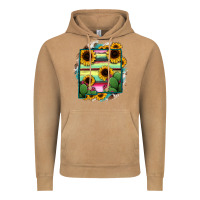Vintage Camel New Mexico Map Sunflower Cactus Serape Vintage Hoodie - RanaPortraitStore