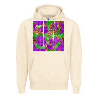 Sandshell Mardi Gras leopard Seamless Pattern Zipper Hoodie - FaDigitalArtStudio