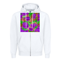 White Mardi Gras leopard Seamless Pattern Zipper Hoodie - FaDigitalArtStudio