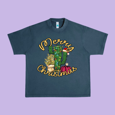 Cactus Christmas Urban Heavy Tee Designed By Bettercallsaul