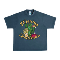 Midnight Navy Cactus Christmas Urban Heavy Tee - Bettercallsaul