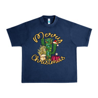 Navy Cactus Christmas Urban Heavy Tee - Bettercallsaul