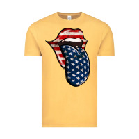 Vintage Mustard American Toungue for 4th of July Vintage Tee - Bettercallsaul