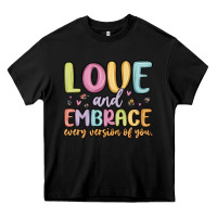 Black love and embrace every version of you Heavy Core Tee - MaliasSmallBusiness
