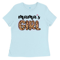 Baby Blue mama s girl Ladies Tee - MaliasSmallBusiness