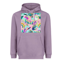 Lavender hello kindergarten seamless pattern Heavyweight Hoodie - BundleAndBundleShop