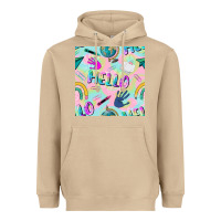Mushroom hello kindergarten seamless pattern Heavyweight Hoodie - BundleAndBundleShop