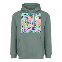 Sage hello kindergarten seamless pattern Heavyweight Hoodie - BundleAndBundleShop