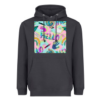 Hello Kindergarten Seamless Pattern Heavyweight Hoodie | Teevron
