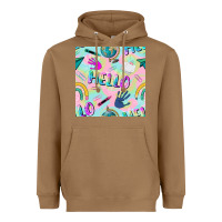 Toasted Coconut hello kindergarten seamless pattern Heavyweight Hoodie - BundleAndBundleShop