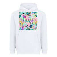 White hello kindergarten seamless pattern Heavyweight Hoodie - BundleAndBundleShop