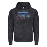 Vintage Arctic Bison Silhouette Blue Aztec Vintage Hoodie - Bettercallsaul