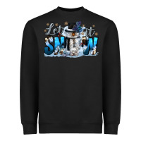 Black let it snow Heavyweight Sweatshirt - CowGirlArtShop