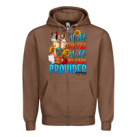 Chestnut Half coffee half daycare provider Zipper Hoodie - FaDigitalArtStudio