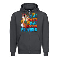 Smoke Half coffee half daycare provider Zipper Hoodie - FaDigitalArtStudio